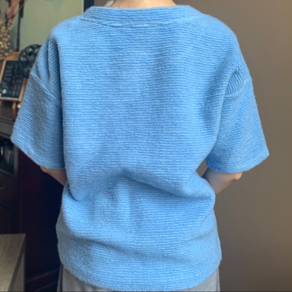 Lord & Taylor Baby Blue Wool Shirt - Picture 6 of 6